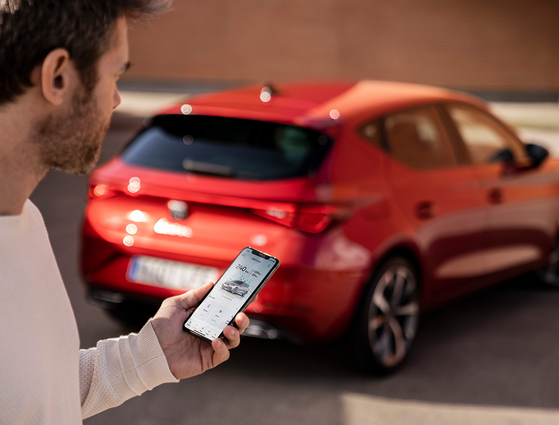 smartphone verbinden met remote access-diensten van seat leon